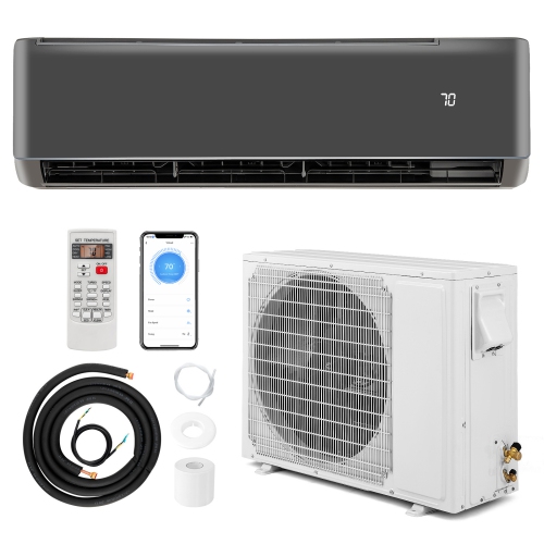 Gymax 24000 BTU Mini Split Air Conditioner & Heater 21 SEER2 208-230V AC Unit