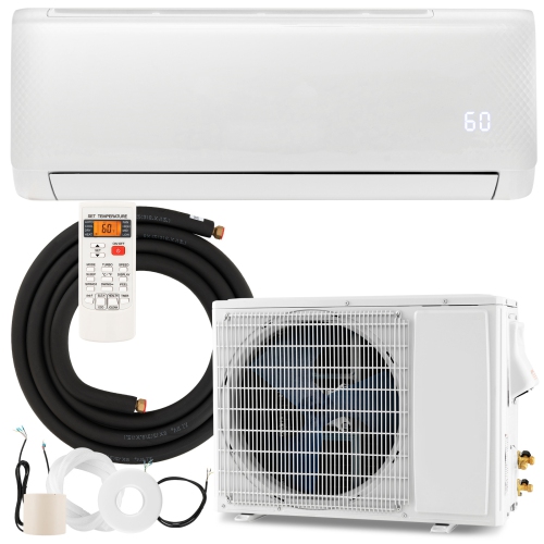 Gymax 12000 BTU Mini Split Air Conditioner 21 SEER2 AC Unit w/ Heat Pump & Remote Control
