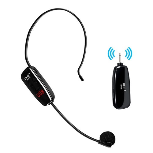 Wireless Microphone, UHF Wireless Microphone with LED Digital Display, for Amplifier/Speaker/PA System