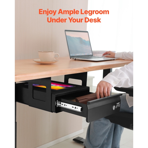 VEVOR&nbsp;13"&nbsp;Wide&nbsp;Under&nbsp;Desk&nbsp;Drawer&nbsp;Slide&nbsp;Out,&nbsp;Under&nbsp;Desk&nbsp;Pull-out&nbsp;Drawer&nbsp;Attachment,&nbsp;Hi