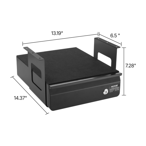 VEVOR&nbsp;13"&nbsp;Wide&nbsp;Under&nbsp;Desk&nbsp;Drawer&nbsp;Slide&nbsp;Out,&nbsp;Under&nbsp;Desk&nbsp;Pull-out&nbsp;Drawer&nbsp;Attachment,&nbsp;Hi