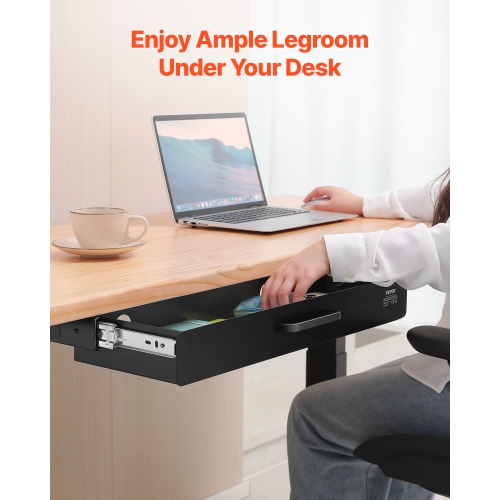 VEVOR&nbsp;22"&nbsp;Wide&nbsp;Under&nbsp;Desk&nbsp;Drawer&nbsp;Slide&nbsp;Out,&nbsp;Under&nbsp;Desk&nbsp;Pull-out Drawer