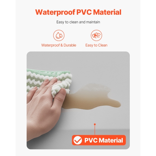 VEVOR 1-inch Thickened Fall Mat for Elderly, Fall Prevention Pad with Beveled Edge, Anti-Slip Bedside Safety Floor Mat for Seniors, Handicaps,