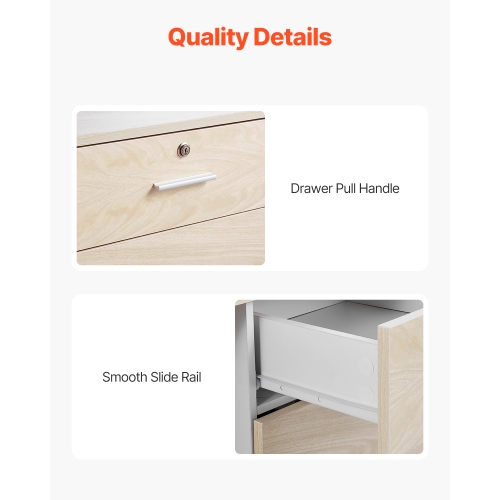 VEVOR 55 Inch Reception Desk,Rectangular Front Counter Table, Office Reception Counter with Lockable Drawer and Storage Cabinet,for Checkout, Lobby,