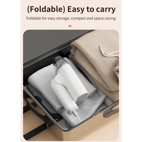 Handheld Garment Steam Iron Home Dormitory Small Portable Folding Ironing Clothes Ironing Steam Brush - HB-668 Steam Garment Ironing [White] -