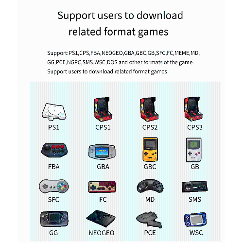 Miyoo mini plus+ game console retro classic nostalgic 3.5-inch HD screen GBA handheld, a variety of classic games -white 32G