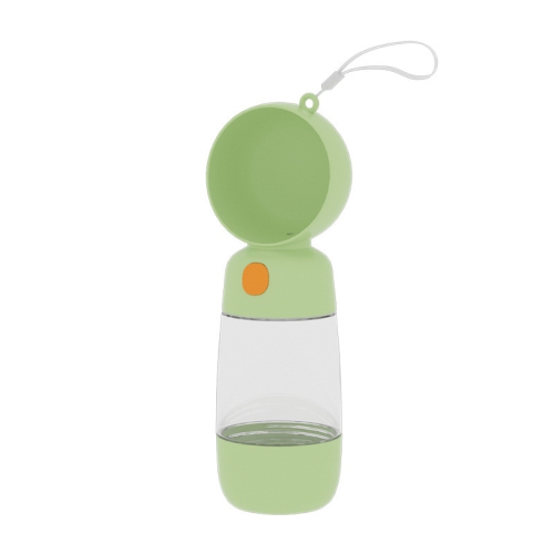 Portable travel water cup for pet dogs, water bottle, dog walking water dispenser, water bottle, water dispenser - green drinking water + feeding -