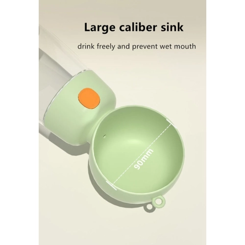 Tasse d'eau de voyage portative pour chiens, bouteille d'eau, distributeur d'eau pour chien, bouteille d'eau, distributeur d'eau - eau potable orange