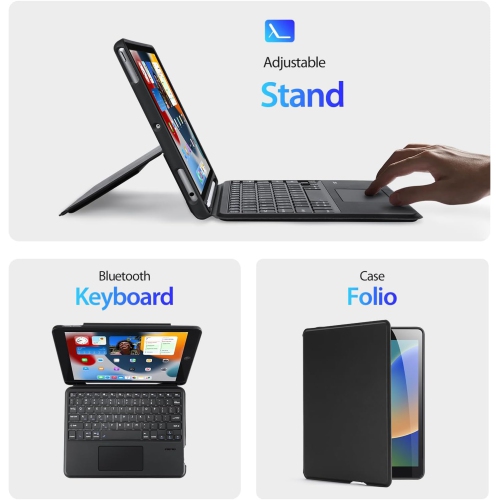 Tablet wireless keyboard case 3 in 1 magnetic keyboard for iPad 7/8/9 10.2/iPad Air3/iPad Pro 10.5(2017)