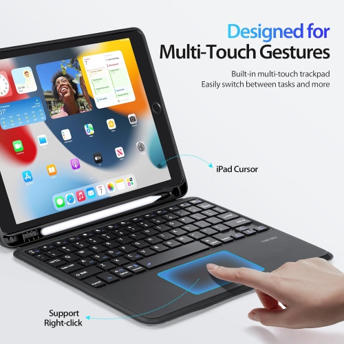 Tablet Wireless Keyboard Case 3-in-1 Magnetic Magic Keyboard for iPad 10/11 (2025)