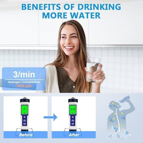 Portable Hydrogen Water Bottle, 420ml USB Charging Hydrogen Generator Cup for Home, Gym, Travel