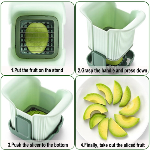 Coupe-fraises avec base, coupe-fruits et légumes en acier inoxydable pour tomates, raisins, oeufs et persil