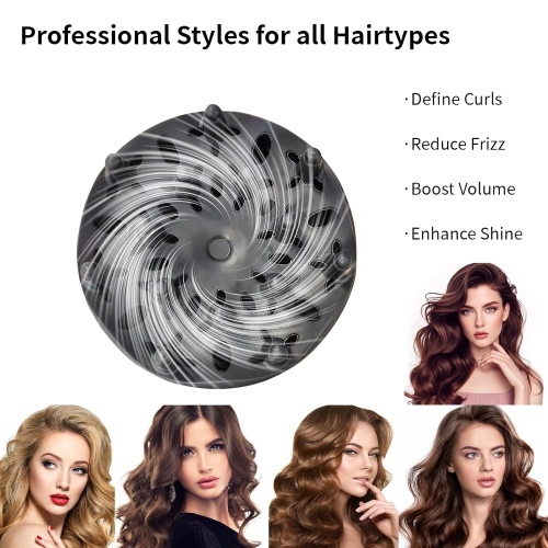 Diffuser Attachment for Hair Dryer,Blow Dryer Nozzle Hair Diffuser for Curly Hair And Natural Wavy Hair,Suitable for Hair Dryers 4.3-5.3cm