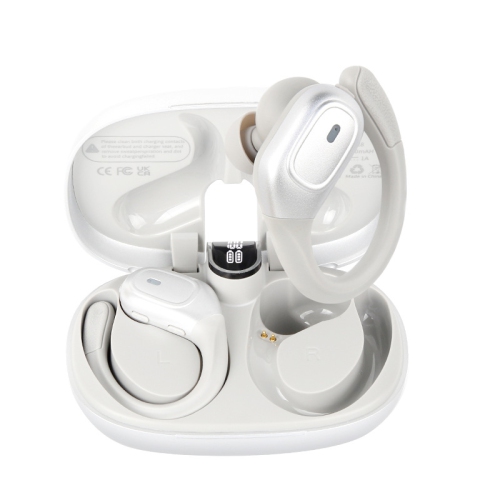 Dual microphone noise reduction + 30 hours of battery life Bluetooth 5.3 ear-hook sports headphones waterproof and sweat-proof fitness and running