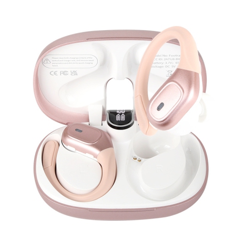 Dual microphone noise reduction + 30 hours of battery life Bluetooth 5.3 ear-hook sports headphones waterproof and sweat-proof fitness and running