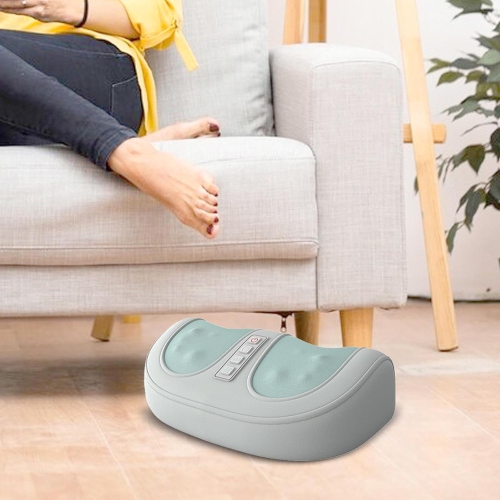 Portable Foot and Leg Massager with Heat - 4D Deep Kneading, Dual Frequency Heat, 3 Speed Levels, PU Leather - for Foot, Calf, Ankle Pain