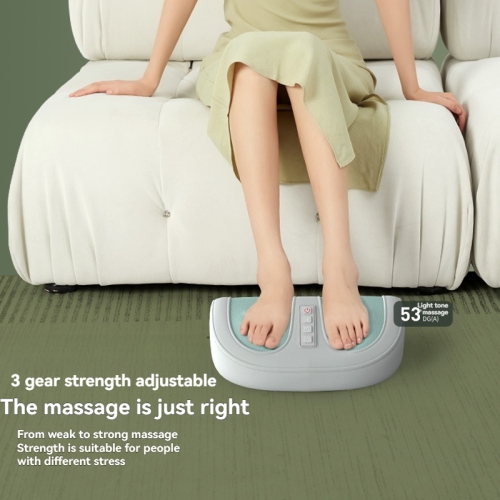 Portable Foot and Leg Massager with Heat - 4D Deep Kneading, Dual Frequency Heat, 3 Speed Levels, PU Leather - for Foot, Calf, Ankle Pain