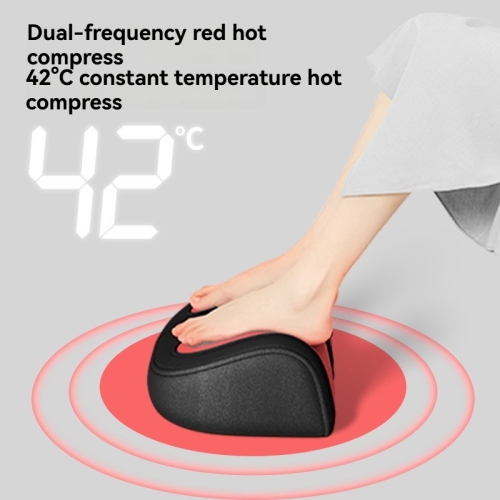 Portable Foot and Leg Massager with Heat - 4D Deep Kneading, Dual Frequency Heat, 3 Speed Levels, PU Leather - for Foot, Calf, Ankle Pain