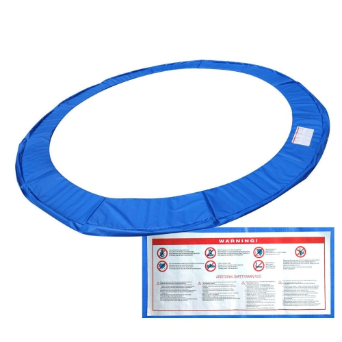 Gymax Blue Safety Pad Spring Round Frame Pad Cover Replacement for 12FT 14FT 15FT Trampoline
