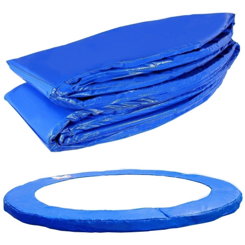 Gymax Blue Safety Pad Spring Round Frame Pad Cover Replacement for 12FT 14FT 15FT Trampoline