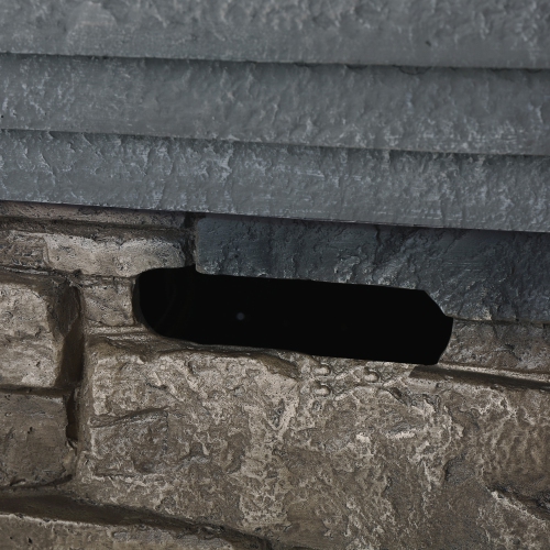 Square Fire Pit Table - Tank Space & Cover - No Assembly