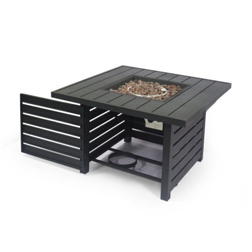 SQUARE IRON FIRE PIT - 50000BTU