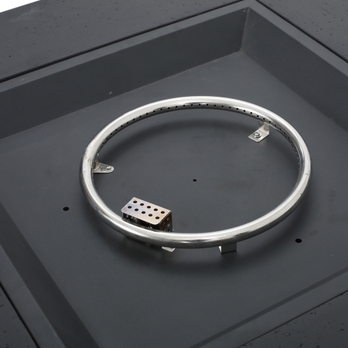 Foyer carré moderne en béton – 50&nbsp;000&nbsp;BTU, propane