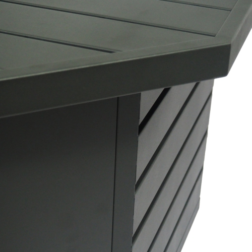 Foyer octogonal en fer avec espace pour réservoir - 45 po