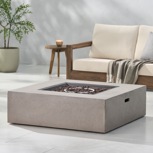 50000 BTU SQUARE FIRE TABLE TANK OUTSIDE(Tank cover not included)