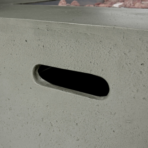 50000 BTU SQUARE FIRE TABLE TANK OUTSIDE(Tank cover not included)