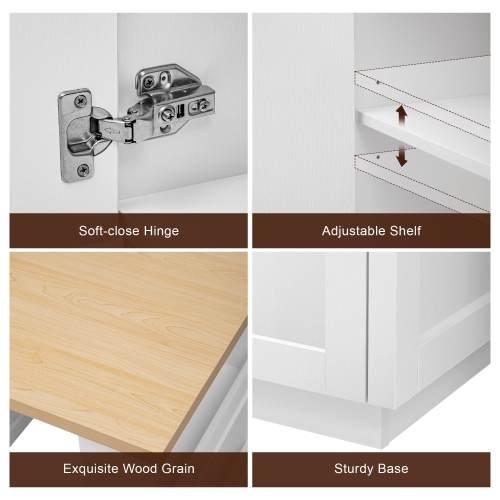 Extendable Kitchen Island Table, 82.7", Storage, Outlets, White