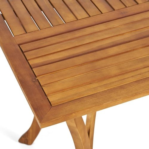 Outdoor Dining Table 59" Rectangular Wood Table