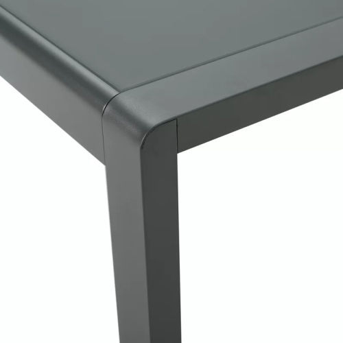 Cape Coral Outdoor Aluminum Coffee Table with Tempered Glass Table Top Table