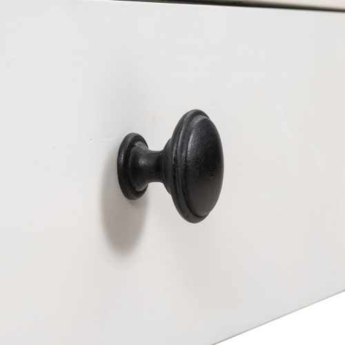 White Entryway Shoe Rack Bench with Seat & Drawers