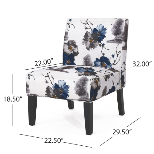 Contemporary Upholstered Accent Chair with Tapered Legs