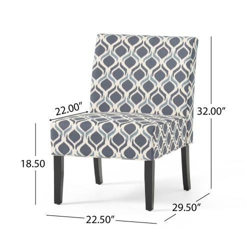 Contemporary Upholstered Accent Chair with Tapered Legs