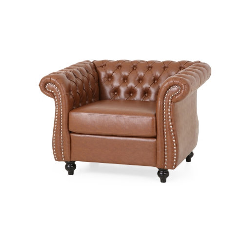Comfy Arm Chair with Tufted Back , Modern for Living Room, Bedroom and Study