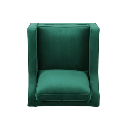 Velvet Club Chair, Green