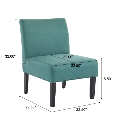 Contemporary Upholstered Accent Chair with Tapered Legs