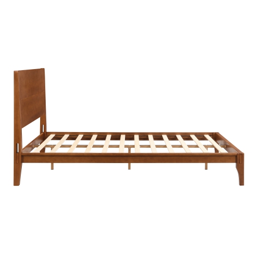 Bamboo Platform Bed - Queen, Mid-Century Modern, Wood Slat, Easy Assembly