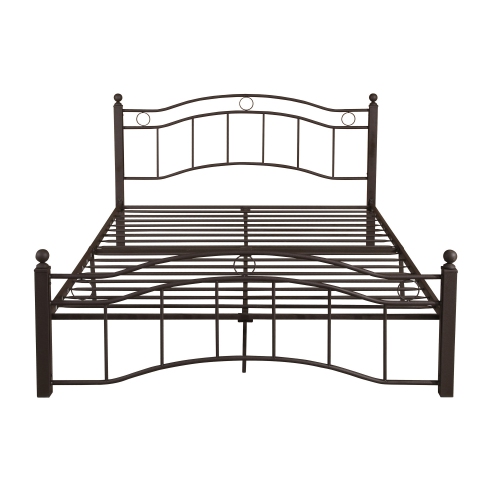 Copper King Metal Bed Frame - Storage, No Box Spring, Durable