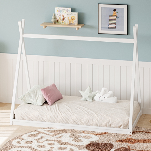 White House-Shaped Twin Tent Bed Frame