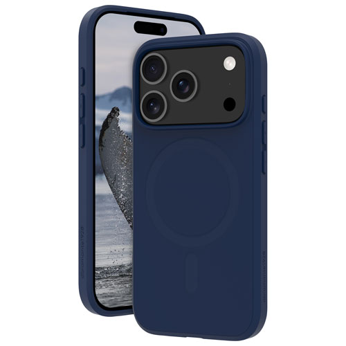 dbramante1928 Greenland Pro Fitted Soft Shell Case with MagSafe for iPhone 17 Pro - Navy