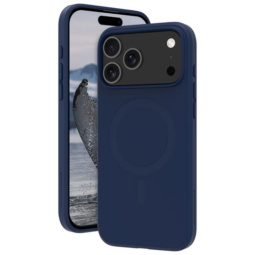 Étui souple ajusté Greenland Pro de Dbramante1928 avec MagSafe pour iPhone 17 Pro Max - Bleu marine