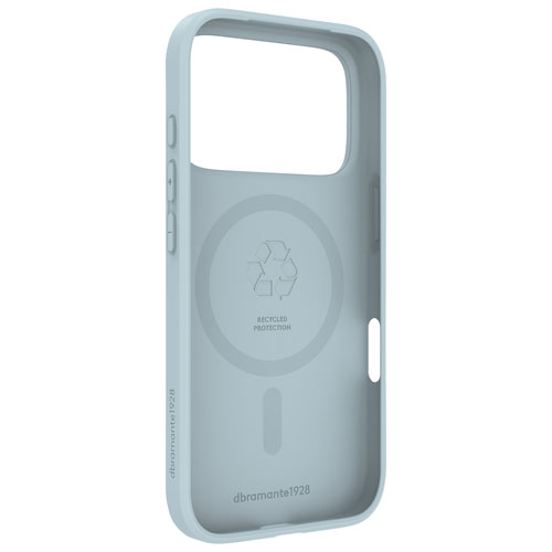 Étui souple ajusté Greenland Pro de Dbramante1928 avec MagSafe pour iPhone 17 Pro - Bleu glace