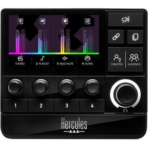 Hercules Stream 200 XLR, Pro Audio Mixer for Advanced Content Creators, Bundle