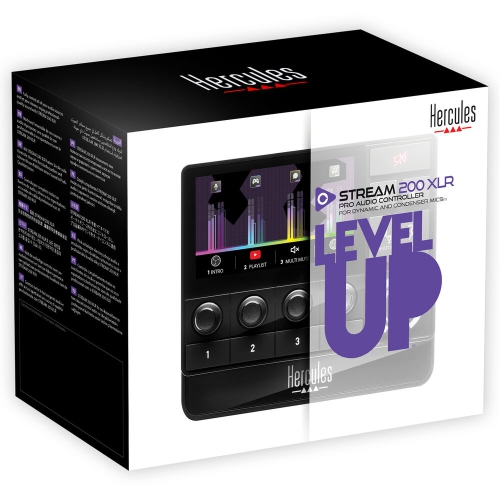 Hercules Stream 200 XLR, Pro Audio Mixer for Advanced Content Creators, Bundle
