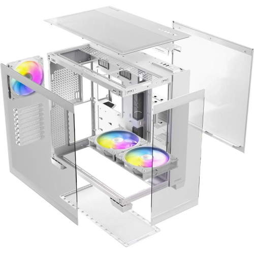 Antec C8 ARGB, 2X TQR 160mm & 1x TQ 140mm ARGB PWM Fans, Dual-Chamber Layout, Type-C, 360mm Radiator Support, Seamless TG Front & Side Panels, RTX 40