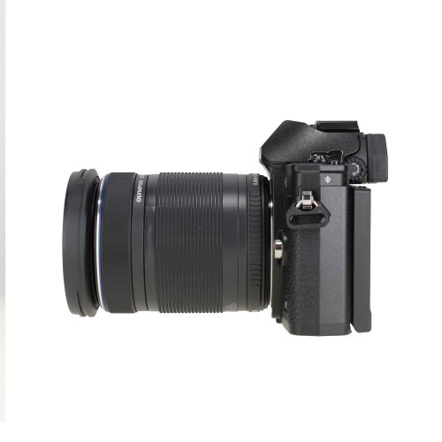 Olympus OM-D E-M10 Mark IV Mirrorless Digital Camera with 14-42mm and 40-150 mm Lens + 3PC MC PRO FILTER KIT UV/CPL/F 37MM + 64GB SF-M Tough Series