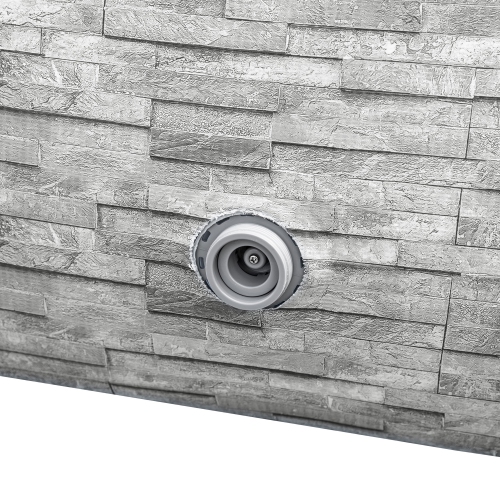 Ensemble de piscine d'extérieur gonflable à pierre empilée Fast Set de Bestway, 10 pi x 26&nbsp;po